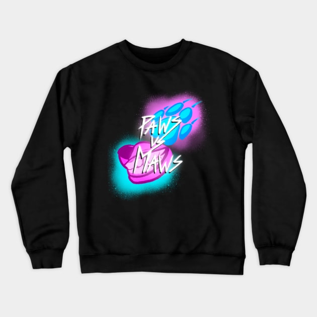 PAWS vs MAWS Crewneck Sweatshirt by Grinsome